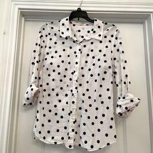 Crown & Ivy polka dot top